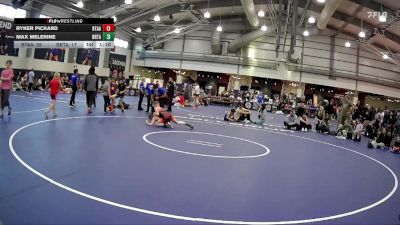 90 lbs Round 5 (6 Team) - Ryker Pickard, Best Trained X All American - Red vs Max Melerine, Baton Rouge Training Center - (A)