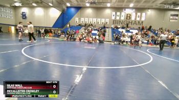 175 lbs Cons. Semi - McCallister Crowley, Cougars Wrestling Club vs Silas Wall, Northside Wrestling Club