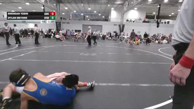 132 lbs Finals (8 Team) - Dylan Meyers, GPS White vs Brendan Tobin, LBWC