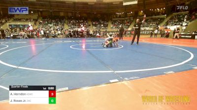 49 lbs Quarterfinal - Alex Herndon, American Dream Wrestling Club vs Jose Rosas Jr., OKC Saints Wrestling