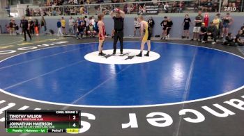 132 lbs Cons. Round 2 - Timothy Wilson, Fairbanks Wrestling Club vs Johnathan Maierson, Alaska Battle Cats Wrestling Club