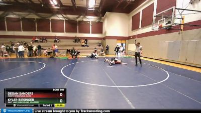 135 lbs Cons. Round 2 - Degan Sanders, Manti Wrestling Club vs Kyler Biesinger, Salt Lake Wrestling Academy