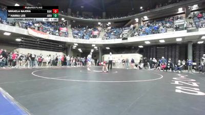 105 lbs Champ. Round 2 - Hanna Lee, Vernon Hills vs Mikaela Najera, Bolingbrook