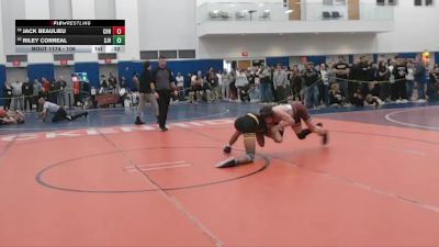 106 lbs Cons. Round 2 - Riley Correal, St John Vianney vs Jack Beaulieu, Chancellor