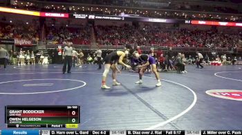 3A-160 lbs Champ. Round 2 - Grant Boddicker, Linn-Mar vs Owen Helgeson, Johnston