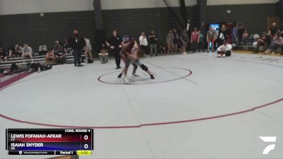 132 lbs Cons. Round 4 - Lewis Fofanah-Afkar, CA vs Isaiah Snyder, OR