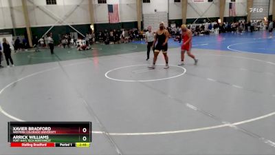 285 lbs Champ. Round 2 - Arrick Williams, Fort Hays Tech Northwest vs Xavier Bradford, Western Colorado University