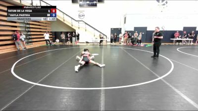 100 lbs Quarters - Tatum De La Vega, IL vs Kayla Pastika, MN