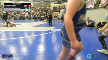 90 lbs Rr Rnd 2 - Deklyn Barnes, Harrah Little League Wrestling vs Creed Rolan, Standfast