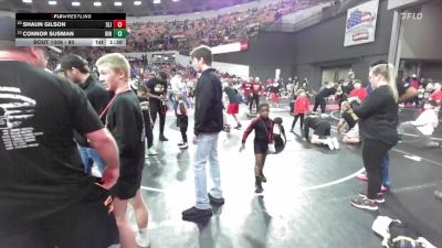 80 lbs Champ. Round 1 - Shaun Gilson, Slinger vs Connor Susman, Ringers