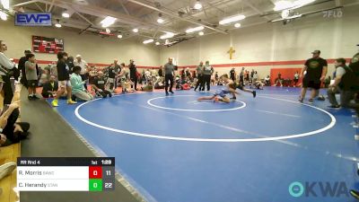 76 lbs Rr Rnd 4 - Riley Morris, Broken Arrow Wrestling Club vs Carter Herandy, Standfast 12u