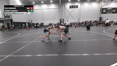 113 lbs Round 3 (6 Team) - Johnny Barron, Iron Horse Blue vs Cole Desiano, GPS White