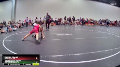 84 lbs Round 7 (10 Team) - Colton Bennett, Lake Gibson Braves vs Daniel Grant, Grindhouse