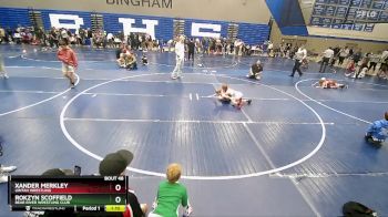 54 lbs Semifinal - Rokzyn Scoffield, Bear River Wrestling Club vs Xander Merkley, Uintah Wrestling