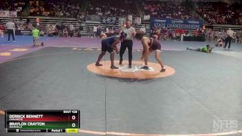 D 1 195 lbs Cons. Round 3 - Braylon Crayton, Hahnville vs Derrick Bennett, Chalmette