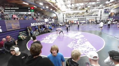 144 lbs Cons. Round 1 - Mason Rose, Helena vs Fisher Whitaker, Columbia Falls