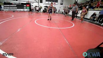 88-92 lbs Semifinal - Daxton Stewart, Vian Wrestling Club vs Hayden Beckwith, Miami Takedown Club
