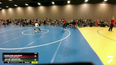 96-100 lbs Cons. Semi - Katelynn Dockery, Legacy Wrestling Club vs Jaylee DeSantos, NXT Level Wrestling Academy