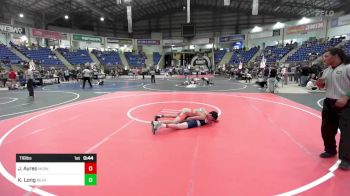 116 lbs Consi Of 8 #1 - Jaxon Ayres, Midwest Destroyers vs Kash Long, Bear Cave WC