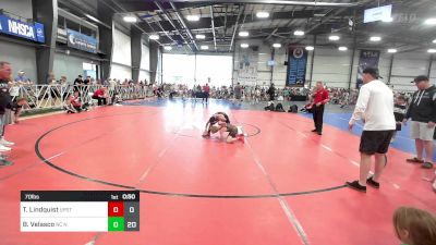 70 lbs Rr Rnd 2 - Trevor Lindquist, Upstate Uprising White vs Benex Velasco, NC National Team