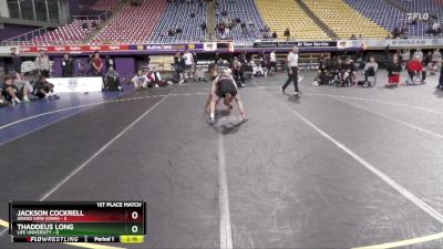 133 lbs Placement Matches (16 Team) - Jackson Cockrell, Grand View (Iowa) vs Thaddeus Long, Life University