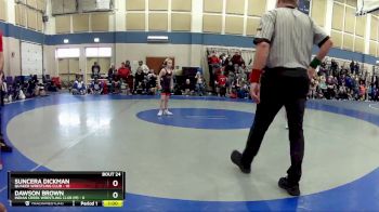 59 lbs Placement - Dawson Brown, Indian Creek Wrestling Club (M) vs Suncera Dickman, Quaker Wrestling Club