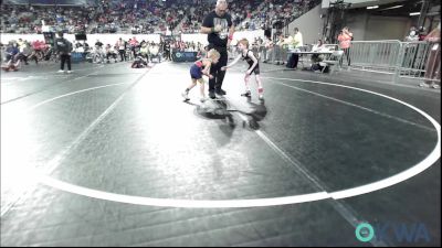 40 lbs Round Of 16 - Bodhi Berens, Blanchard Wrestling Club vs Zeke Dunlop, Team Tulsa Wrestling Club