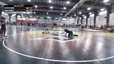 109 lbs Round 1 (12 Team) - Josh Perez, CT Sneaky Golem`s vs Wyatt Kiner, Cow Valley