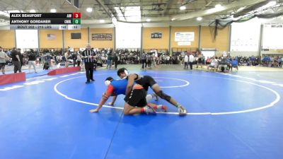 215 lbs Consi Of 16 #2 - Alex Beaufort, Aquidneck Island vs Anthony Gordaner, Cumberland