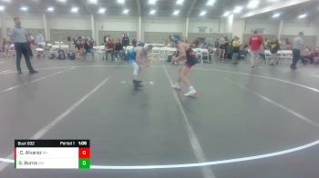 115 lbs Round 3 - Chase Alvarez, Rebellion vs Gabe Burns, Roundtree Wrestling Academy