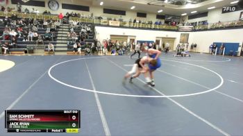 138 lbs Cons. Round 3 - Sam Schmitt, Spring Valley/Elmwood vs Jack Ryan, St. Croix Falls