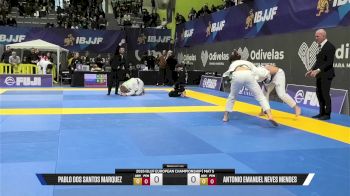Antonio Emanuel Neves Mendes vs Pablo Dos Santos Marquez 2026 European Jiu-Jitsu IBJJF Championship
