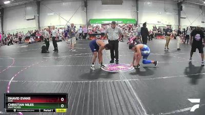 138 lbs Cons. Round 3 - Christian Niles, Unattached vs Dhavid Evans, Icon