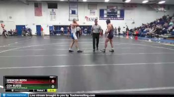165 lbs Champ. Round 2 - Spencer Roth, Cornell College vs Coy Ruess, Wisconsin-Platteville