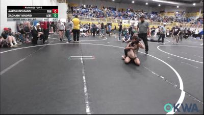 96 lbs 3rd Place - Aaron Delgado, Prime Wrestling vs Zachary Madrid, Lincoln Christian