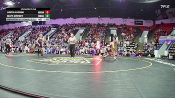 113 lbs Semifinals (8 Team) - Justin Lividini, Huron HS (New Boston) vs Matt Jeffrey, Fowlerville HS