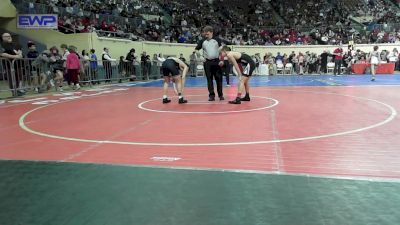 113 lbs Round Of 32 - Braden Perez, Owasso Junior High vs Tanner Barlow, McAlester