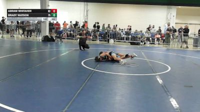 100 lbs Consi Of 16 #2 - Abram Whitaker, NC vs Brady Watson, PA