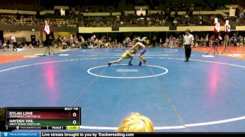 75 lbs Round 1 - Hayden Vail, Great Bridge Wrestling vs Dylan Love, Greenbrier Christain Ac