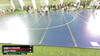 100 lbs Cons. Round 2 - Isabelle Caballero, Hunter vs Emilee Mendez, Ogden