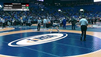 120 lbs Champ. Round 1 - Nina Nesci, Burbank (St. Laurence) vs Sarah Bell, Lombard (Montini)