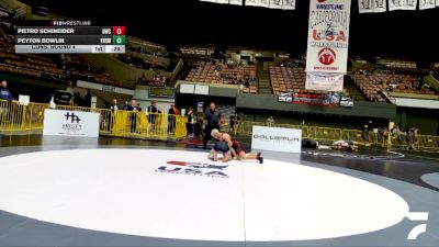 Cadet Boys Lower - 126 lbs Cons. Round 4 - Peyton Bowlin, Frontier High School Wrestling vs Pietro Schineider, Diablo Wrestling Club