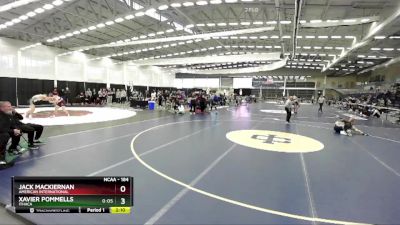 184 lbs Quarterfinal - Jack MacKiernan, American International vs Xavier Pommells, Ithaca