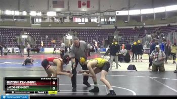 110 lbs Cons. Semi - Brayden Pequignot, North Penn Liberty High School vs Jacob Kennedy, St Anthonys