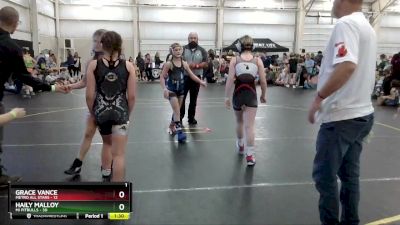 90 lbs Round 3 (4 Team) - Haily Malloy, MI Pitbulls vs Grace Vance, Metro All Stars