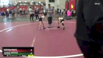 55 lbs Champ. Round 1 - Stetson Pruitt, Lincoln Youth Wrestling vs Patrick Newton, Stronghold