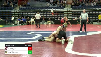 165 lbs Quarterfinal - Clayton Ulrey, Virginia Tech vs Cody Walsh, Drexel