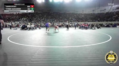 B5A-175 lbs Quarterfinal - Tyren Alexander, Chickasha/Verden vs Gavin Wyatt, Grove