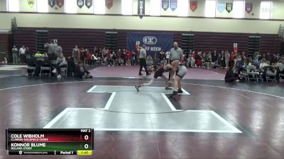 106 lbs Cons. Round 2 - Cole Wibholm, Clarion-Goldfield-Dows vs Konnor Blume, Roland-Story