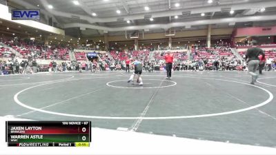 67 lbs Quarterfinal - Warren Astle, WWC vs Jaxen Layton, Brawlers